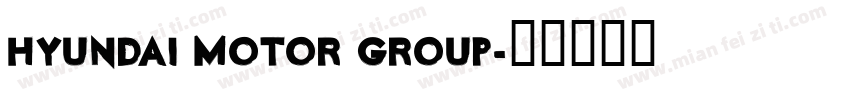 HYUNDAI MOTOR GROUP字体转换